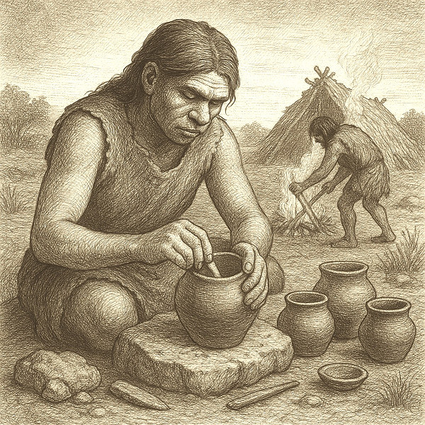 Pottery: the first pots